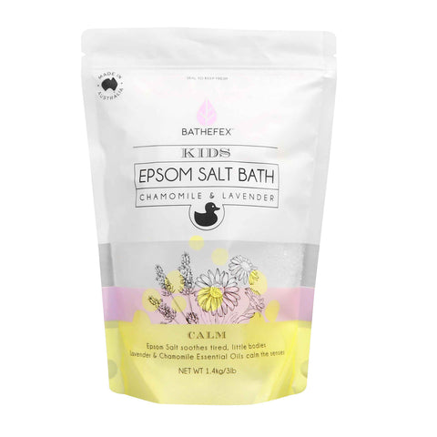 BATHEFEX BODY EPSOM SALT - KIDS CALM CHAMOMILE & LAVENDER 1.4KG